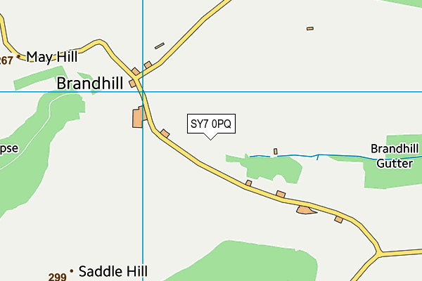 SY7 0PQ map - OS VectorMap District (Ordnance Survey)