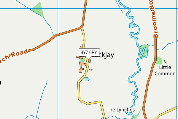 SY7 0PY map - OS VectorMap District (Ordnance Survey)