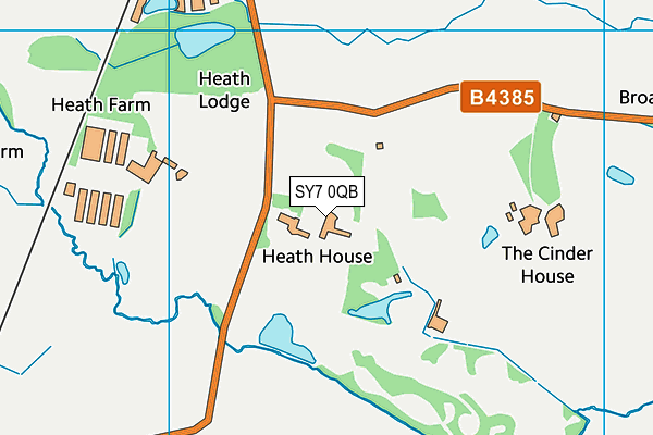 SY7 0QB map - OS VectorMap District (Ordnance Survey)