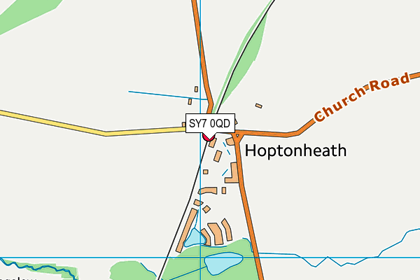 SY7 0QD map - OS VectorMap District (Ordnance Survey)