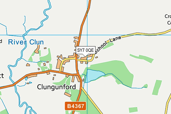 SY7 0QE map - OS VectorMap District (Ordnance Survey)