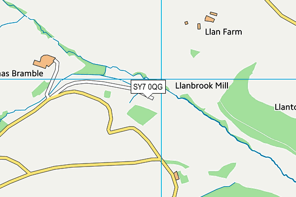 SY7 0QG map - OS VectorMap District (Ordnance Survey)