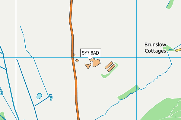 SY7 8AD map - OS VectorMap District (Ordnance Survey)