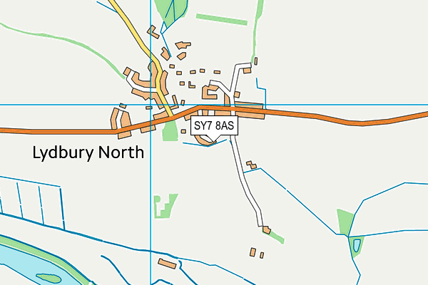 SY7 8AS map - OS VectorMap District (Ordnance Survey)