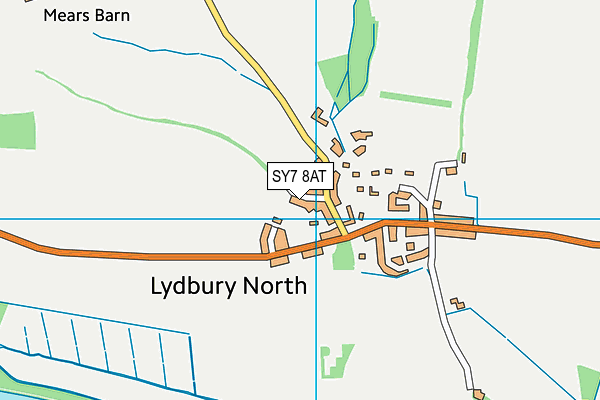 SY7 8AT map - OS VectorMap District (Ordnance Survey)