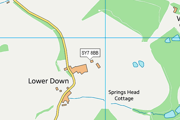 SY7 8BB map - OS VectorMap District (Ordnance Survey)