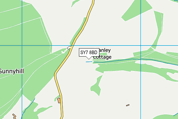 SY7 8BD map - OS VectorMap District (Ordnance Survey)