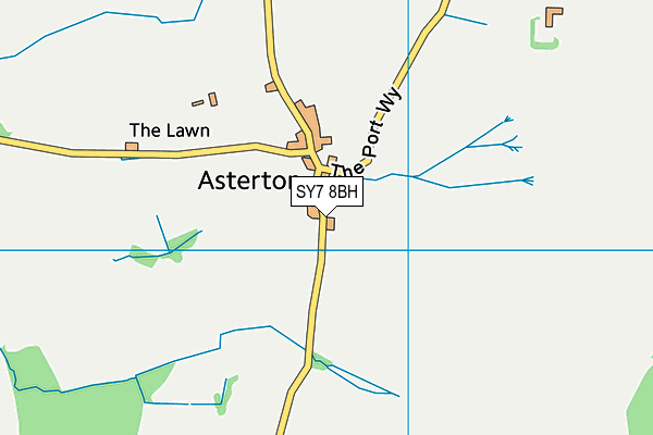 SY7 8BH map - OS VectorMap District (Ordnance Survey)