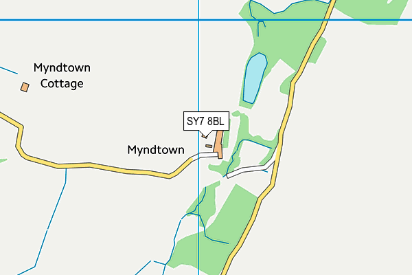 SY7 8BL map - OS VectorMap District (Ordnance Survey)