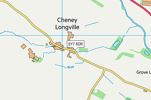 SY7 8DR map - OS VectorMap District (Ordnance Survey)