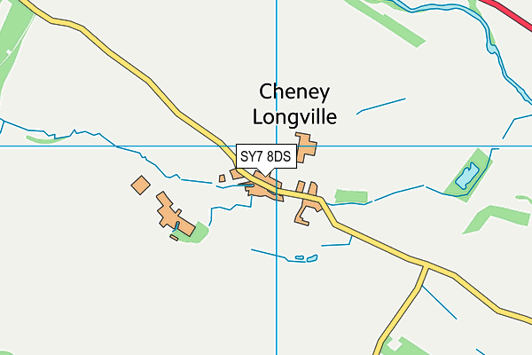 SY7 8DS map - OS VectorMap District (Ordnance Survey)