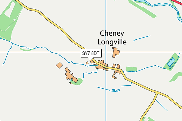 SY7 8DT map - OS VectorMap District (Ordnance Survey)