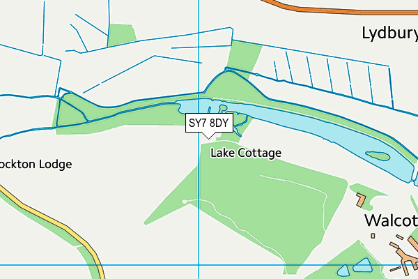 SY7 8DY map - OS VectorMap District (Ordnance Survey)