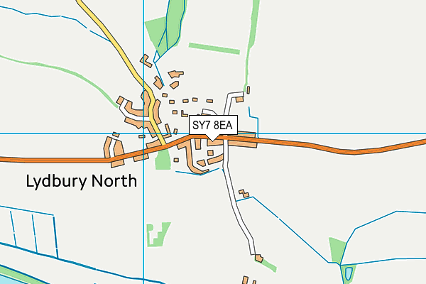 SY7 8EA map - OS VectorMap District (Ordnance Survey)