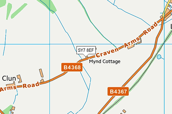 SY7 8EF map - OS VectorMap District (Ordnance Survey)