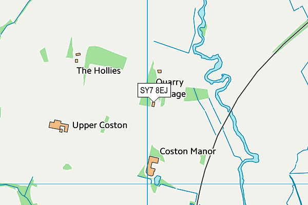 SY7 8EJ map - OS VectorMap District (Ordnance Survey)