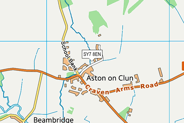 SY7 8EN map - OS VectorMap District (Ordnance Survey)