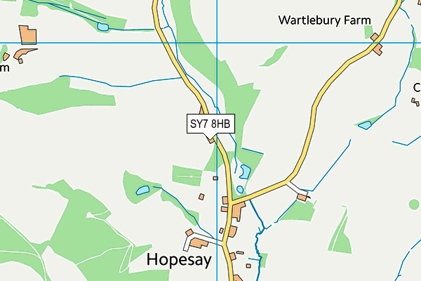 SY7 8HB map - OS VectorMap District (Ordnance Survey)