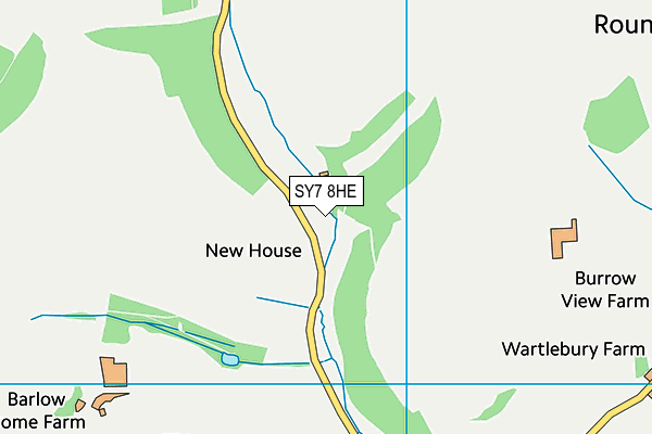 SY7 8HE map - OS VectorMap District (Ordnance Survey)