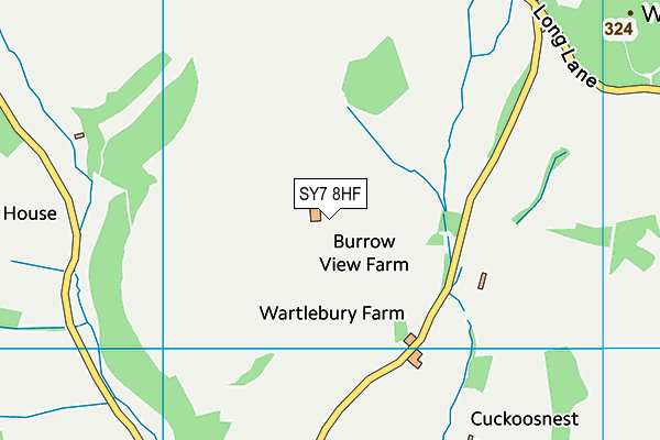 SY7 8HF map - OS VectorMap District (Ordnance Survey)