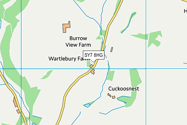 SY7 8HG map - OS VectorMap District (Ordnance Survey)