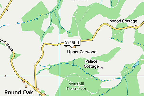 SY7 8HH map - OS VectorMap District (Ordnance Survey)