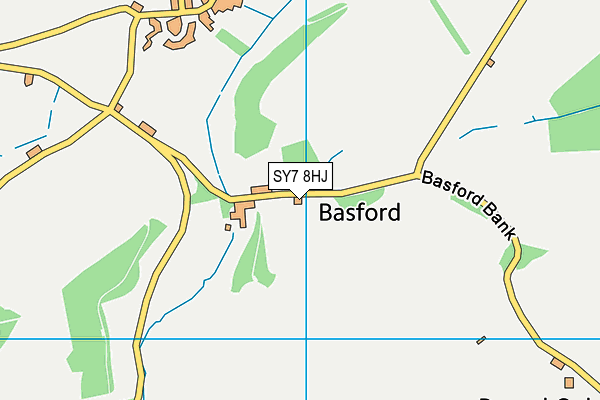 SY7 8HJ map - OS VectorMap District (Ordnance Survey)