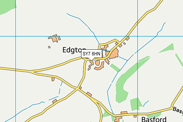 SY7 8HN map - OS VectorMap District (Ordnance Survey)