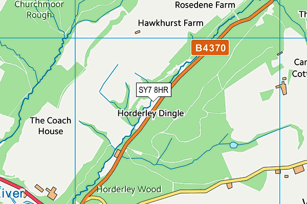 SY7 8HR map - OS VectorMap District (Ordnance Survey)