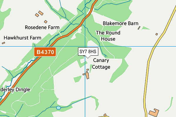 SY7 8HS map - OS VectorMap District (Ordnance Survey)