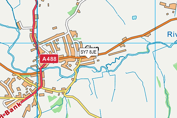 SY7 8JE map - OS VectorMap District (Ordnance Survey)