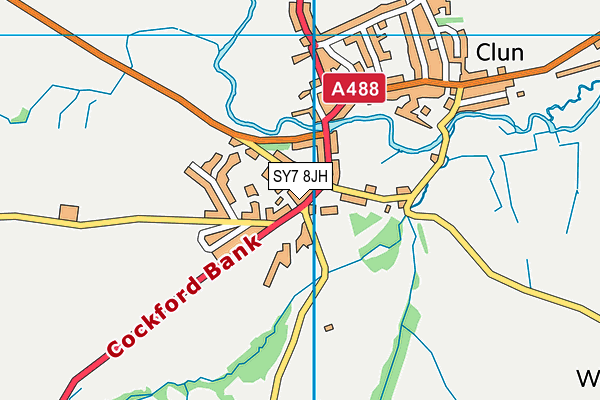 SY7 8JH map - OS VectorMap District (Ordnance Survey)