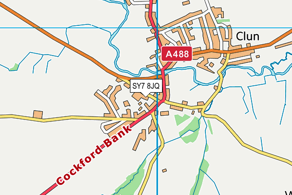 St George's CofE Academy, Clun map (SY7 8JQ) - OS VectorMap District (Ordnance Survey)