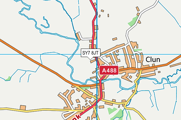 SY7 8JT map - OS VectorMap District (Ordnance Survey)