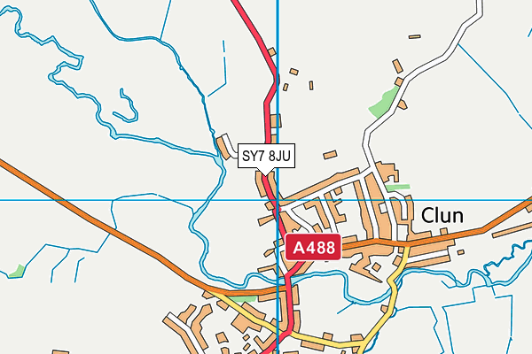 SY7 8JU map - OS VectorMap District (Ordnance Survey)