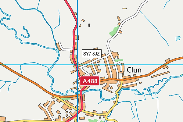 SY7 8JZ map - OS VectorMap District (Ordnance Survey)