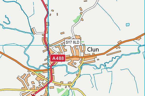 SY7 8LD map - OS VectorMap District (Ordnance Survey)