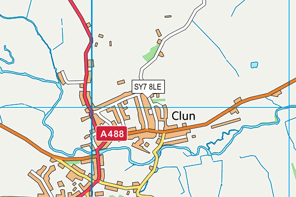 SY7 8LE map - OS VectorMap District (Ordnance Survey)