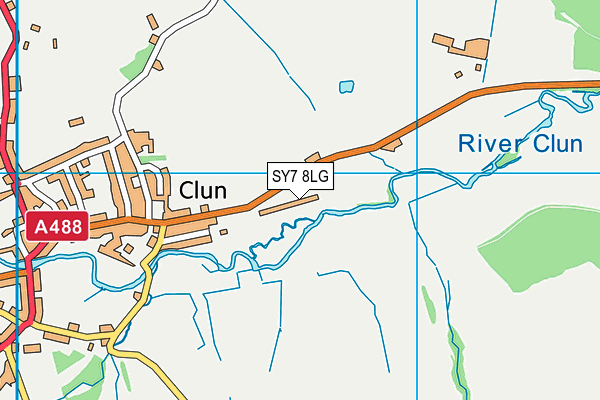 SY7 8LG map - OS VectorMap District (Ordnance Survey)