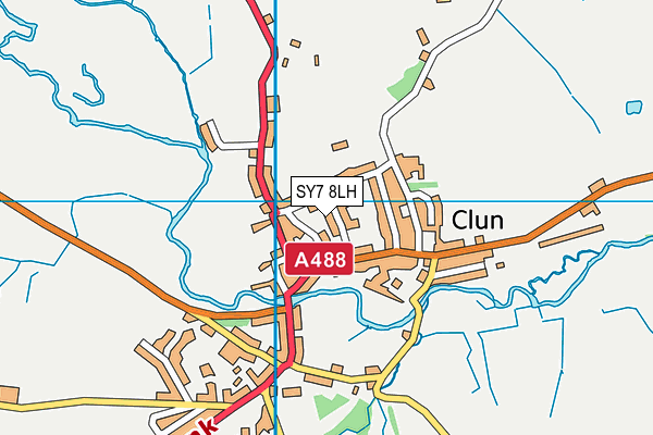 SY7 8LH map - OS VectorMap District (Ordnance Survey)