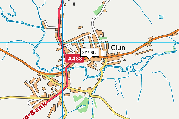 SY7 8LJ map - OS VectorMap District (Ordnance Survey)