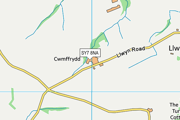 SY7 8NA map - OS VectorMap District (Ordnance Survey)