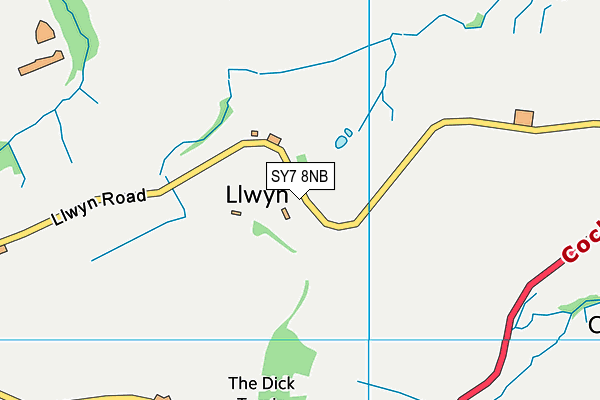 SY7 8NB map - OS VectorMap District (Ordnance Survey)