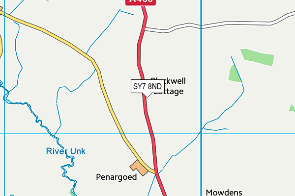 SY7 8ND map - OS VectorMap District (Ordnance Survey)
