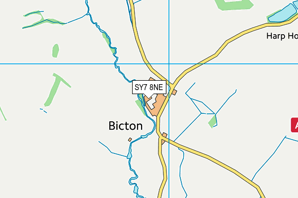 SY7 8NE map - OS VectorMap District (Ordnance Survey)