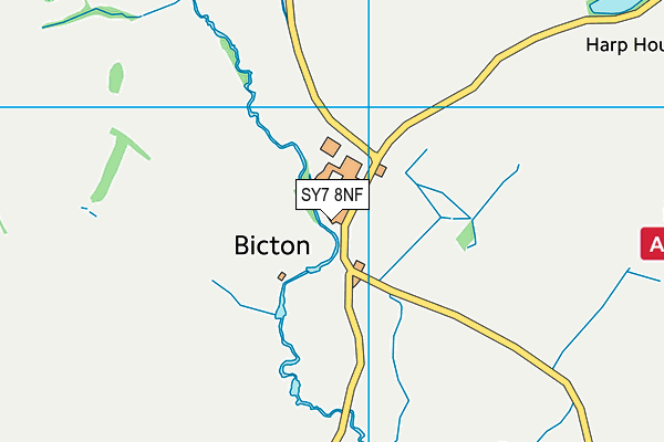 SY7 8NF map - OS VectorMap District (Ordnance Survey)