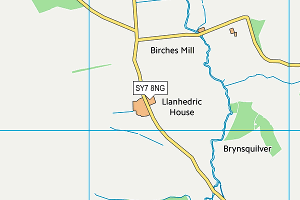 SY7 8NG map - OS VectorMap District (Ordnance Survey)