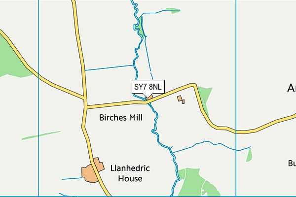 SY7 8NL map - OS VectorMap District (Ordnance Survey)