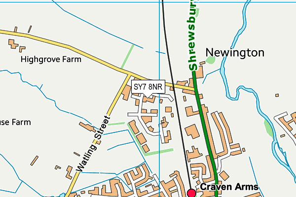 SY7 8NR map - OS VectorMap District (Ordnance Survey)