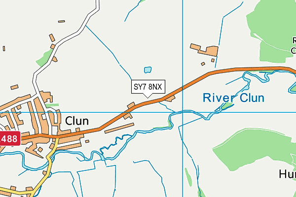 SY7 8NX map - OS VectorMap District (Ordnance Survey)